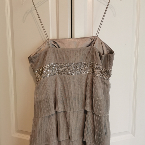 Brand new/ never worn long dress from After Five, size 6, gray - Picture 2 of 3